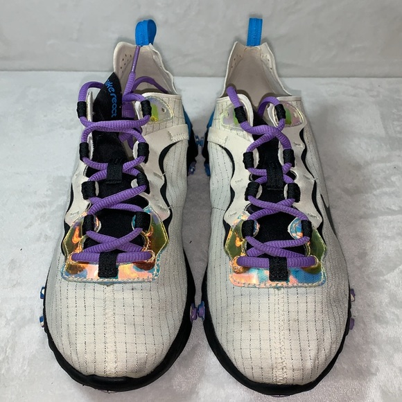 Nike React Element 55 Off Noir/Blue Hero women’s size 8 - Picture 4 of 8